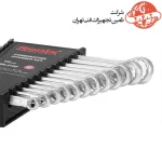 ست آچار یک سر تخت یک سر رینگ رونیکس 12 عددی مدل RH-2102 2
